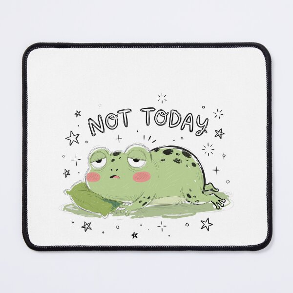 Item preview, Not Today Lazy Frog Introvert Mood Animal Lover designed and sold by JonesFlora2025.