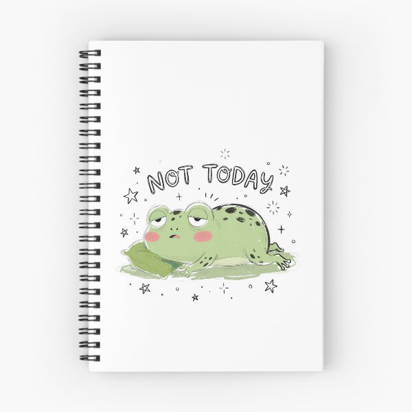 Item preview, Not Today Lazy Frog Introvert Mood Animal Lover designed and sold by JonesFlora2025.