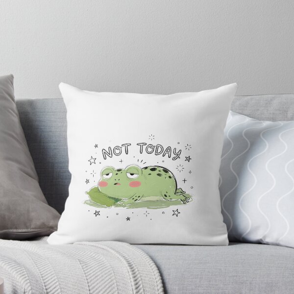 Item preview, Not Today Lazy Frog Introvert Mood Animal Lover designed and sold by JonesFlora2025.
