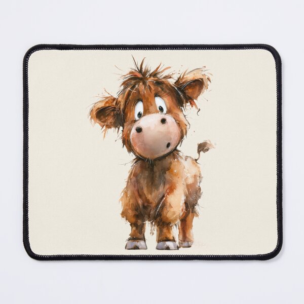 Item preview, Cute HiGHLaND CoW PRiNT SCoTTiSH ' Spike ' Designs BY SHiRLeY MacARTHuR designed and sold by Shirley MacArthur Art.