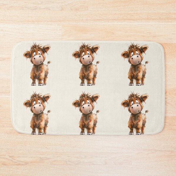 Item preview, Cute HiGHLaND CoW PRiNT SCoTTiSH ' Spike ' Designs BY SHiRLeY MacARTHuR designed and sold by Shirley MacArthur Art.