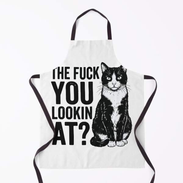 Item preview, Funny Tuxedo Cat Staring - The Fuck You Lookin At Adult Humor Quote designed and sold by raedattia.