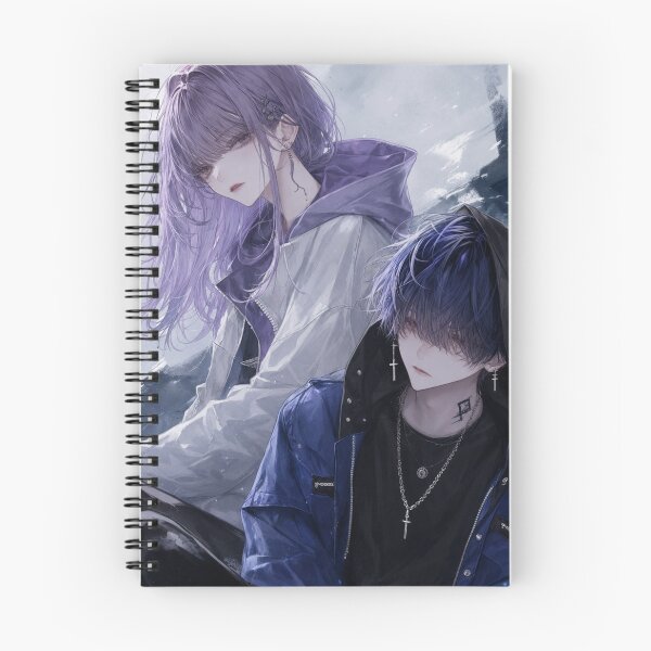 Item preview, Original Anime Duo | Dark Aesthetic Streetwear | Yami Kawaii Character Art designed and sold by Sticleg.