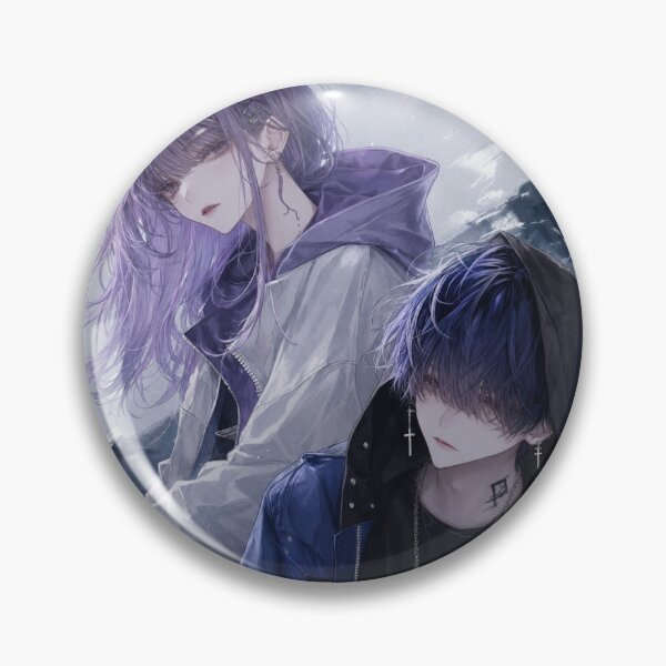 Item preview, Original Anime Duo | Dark Aesthetic Streetwear | Yami Kawaii Character Art designed and sold by Sticleg.