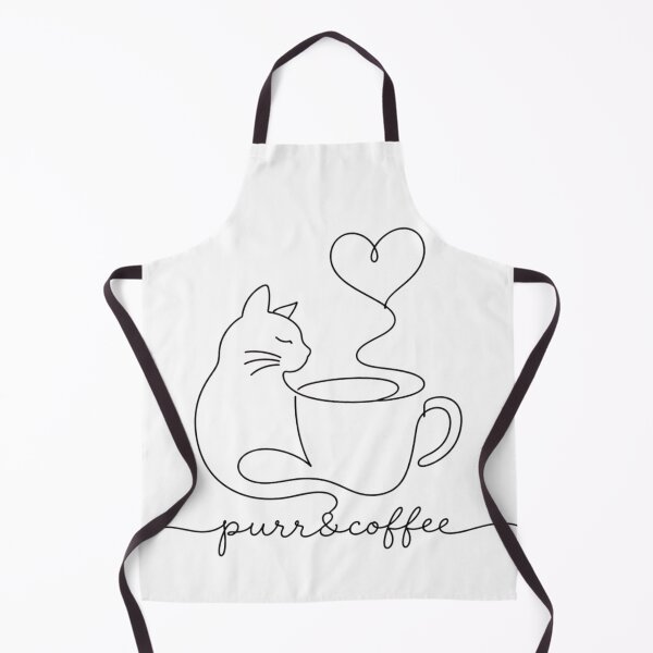 Item preview, Purr & Coffee | Minimalist Cat Line Art designed and sold by Little Moments Co..