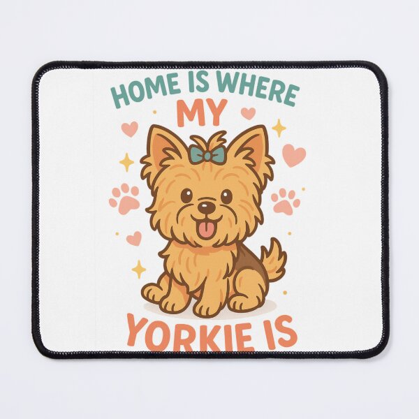 Item preview, Home Is Where My Yorkie Is Cute Yorkshire Terrier Dog Lover Design designed and sold by FurAndFlaireg.