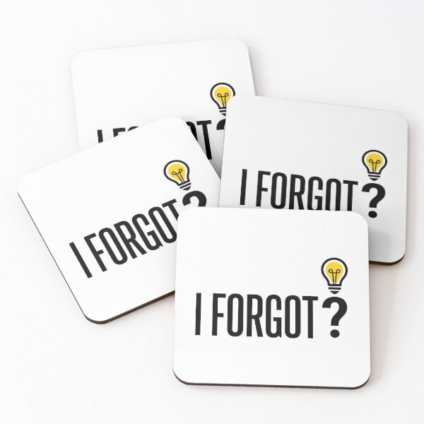Item preview, I Forgot - Ironic Minimalist Fake Brand designed and sold by kdonefive.