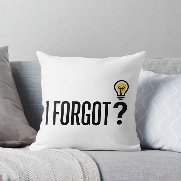Item preview, I Forgot - Ironic Minimalist Fake Brand designed and sold by kdonefive.