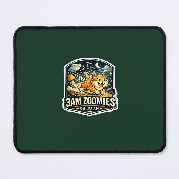 Item preview, 3AM Zoomies Funny Orange Cat Sticker designed and sold by Bugsy Sketches.