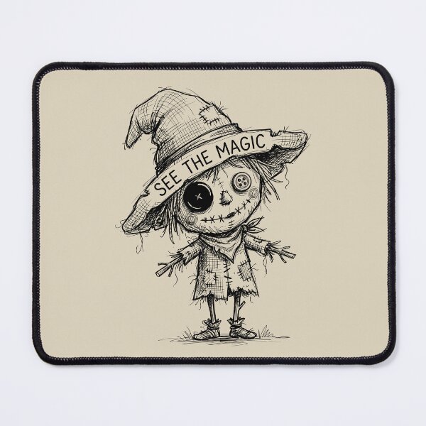 Item preview, Button Blink - Spooky Cute Scarecrow designed and sold by bapupa.