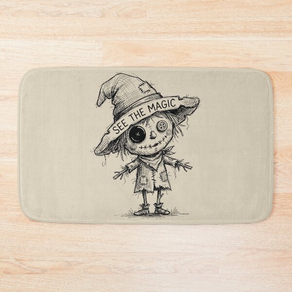 Item preview, Button Blink - Spooky Cute Scarecrow designed and sold by bapupa.