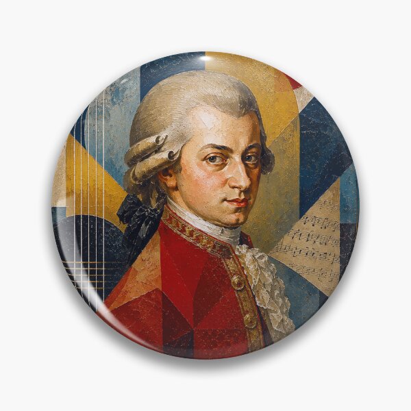 Item preview, Wolfgang Mozart, Austrian composer painting. designed and sold by GalleryKauffeld.