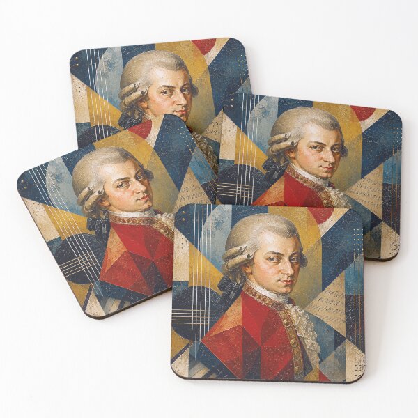 Item preview, Wolfgang Mozart, Austrian composer painting. designed and sold by GalleryKauffeld.