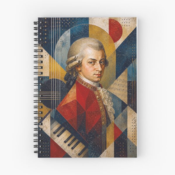 Item preview, Wolfgang Mozart, Austrian composer painting. designed and sold by GalleryKauffeld.