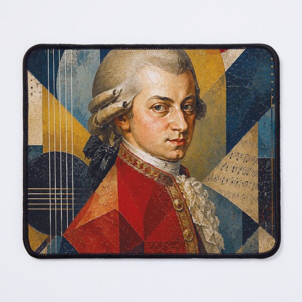 Item preview, Wolfgang Mozart, Austrian composer painting. designed and sold by GalleryKauffeld.