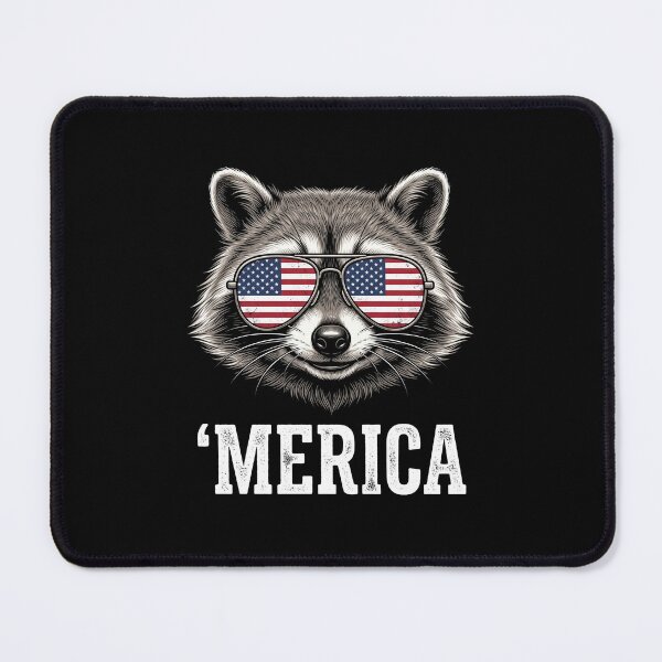 Item preview, Raccoon 'Merica American Patriot designed and sold by SofenArt.