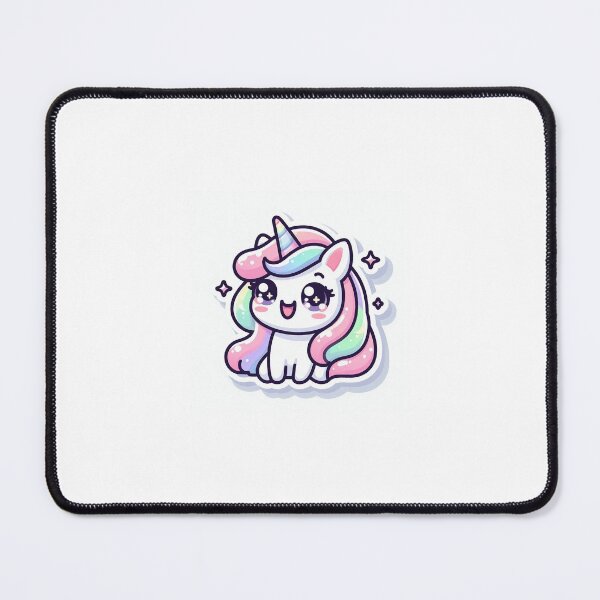 Item preview, Kawaii Unicorn Sticker | Cute Pastel Rainbow Fantasy designed and sold by PastelPawsArt.