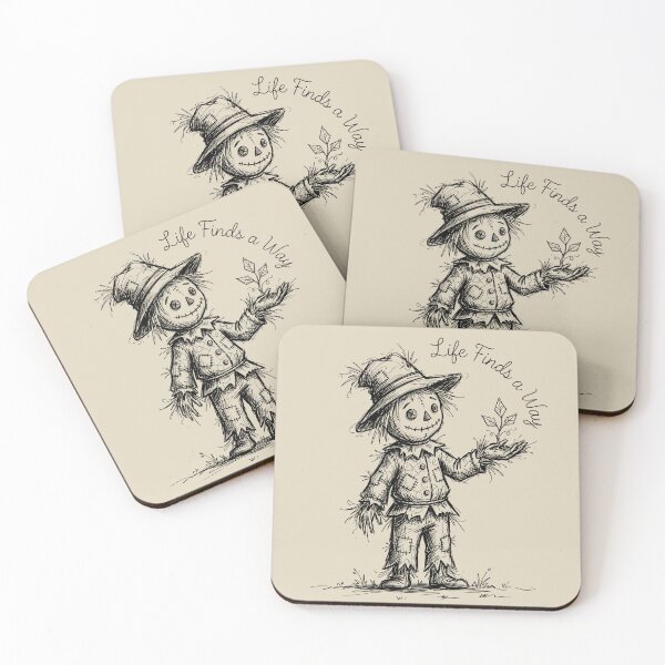 Item preview, Sprout Friend - Spooky Cute Scarecrow designed and sold by bapupa.