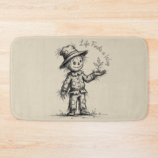 Item preview, Sprout Friend - Spooky Cute Scarecrow designed and sold by bapupa.
