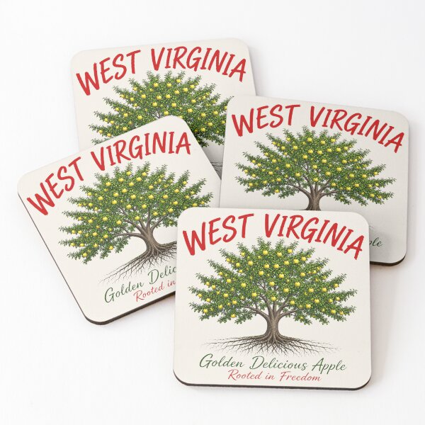 Artikelvorschau, Golden Delicious Apfelbaum aus West Virginia – Verwurzelt in der Freiheit entworfen und verkauft von The-Drip-Studio.