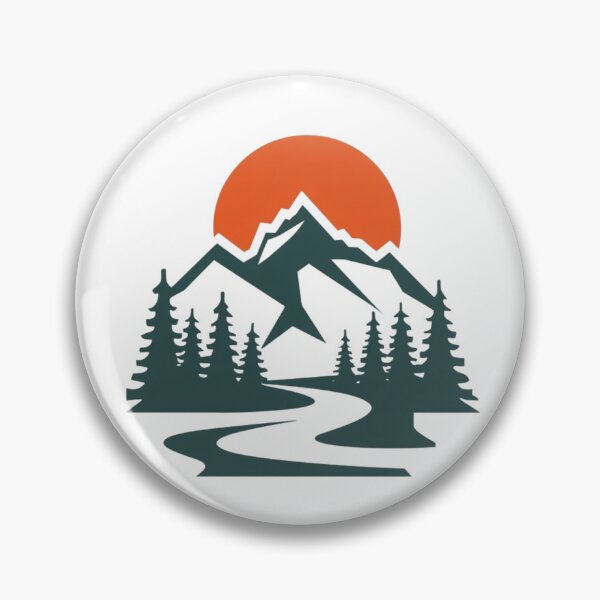 Item preview, Mountain Sunset with River and Pine Trees designed and sold by redblink store.
