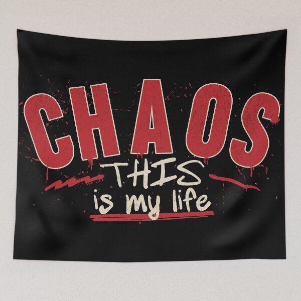 Item preview, Chaos This Is My Life Funny Sarcastic Graphic Design designed and sold by 1timelab.
