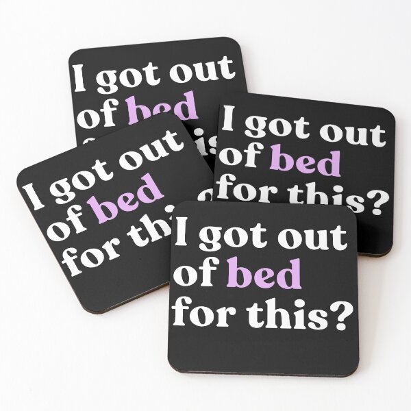 Item preview, I Got Out Of Bed For This? Sarcastic Morning Mood Humor designed and sold by SkeletonsDanger.