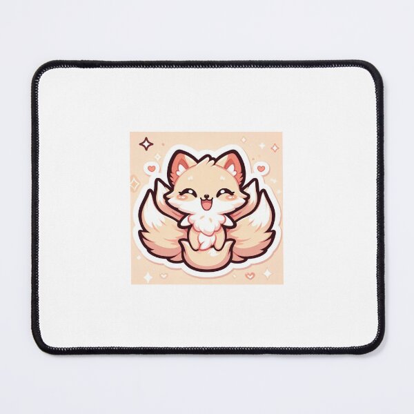 Item preview, Kawaii Kitsune Sticker | Cute Pastel Fox Spirit designed and sold by PastelPawsArt.