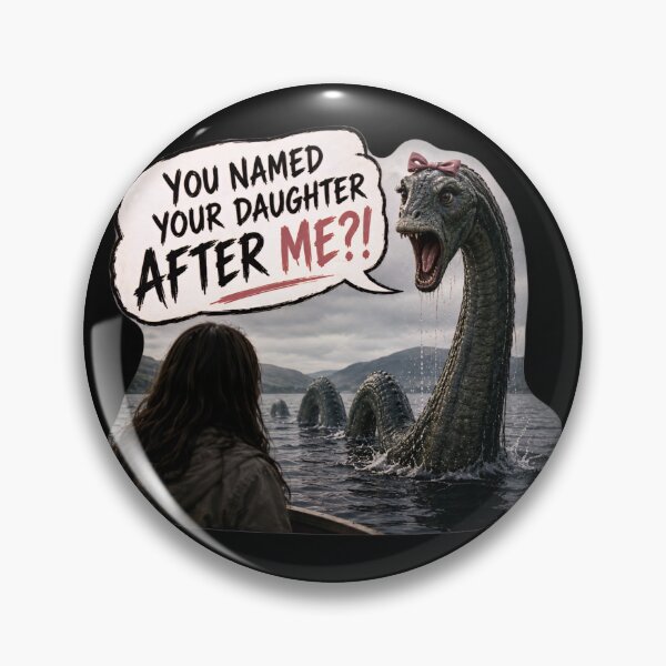 Item preview, Funny Loch Ness Monster Nessie Sticker Scottish Meme designed and sold by ArcanePrintsxo.
