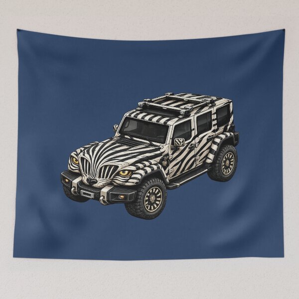 Item preview, BV-JZW — Zebra White Adventure SUV designed and sold by BROHLine Studio.