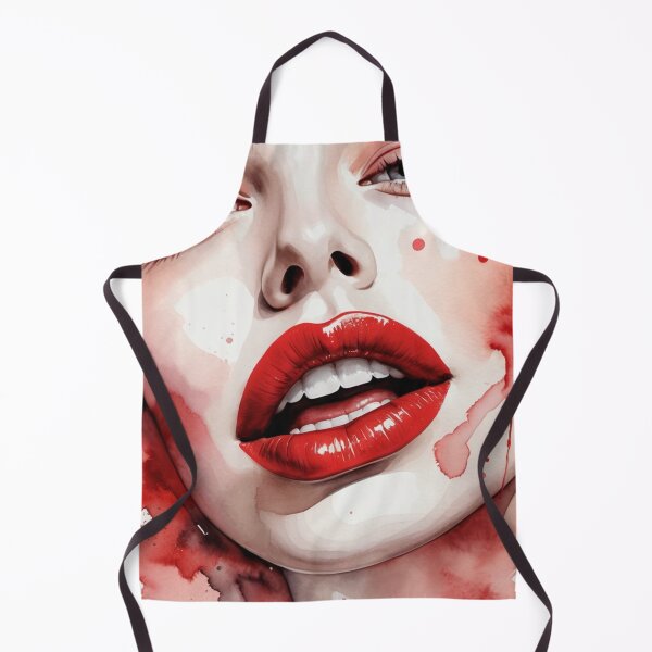 Item preview, Female Portrait in Red Watercolor designed and sold by RAISC.