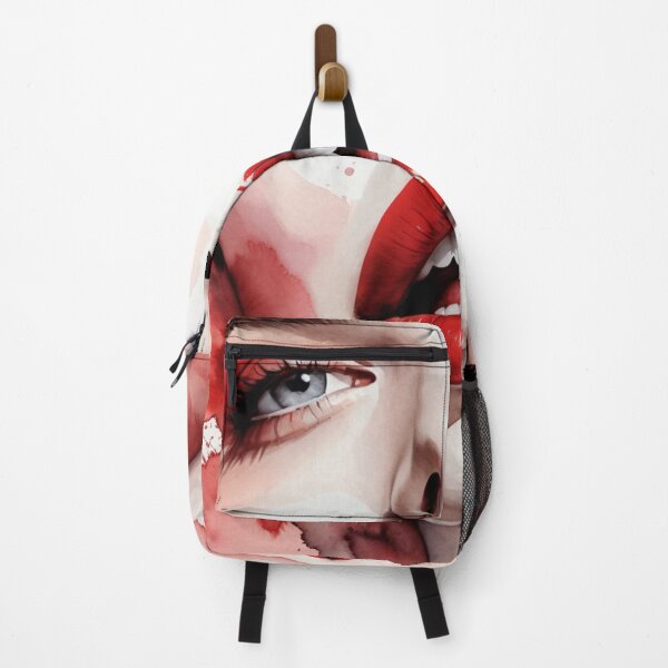 Item preview, Female Portrait in Red Watercolor designed and sold by RAISC.