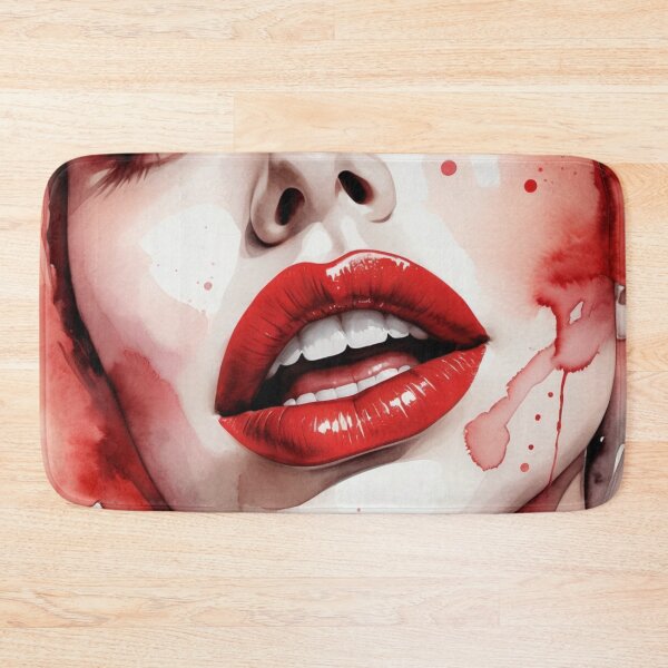 Item preview, Female Portrait in Red Watercolor designed and sold by RAISC.