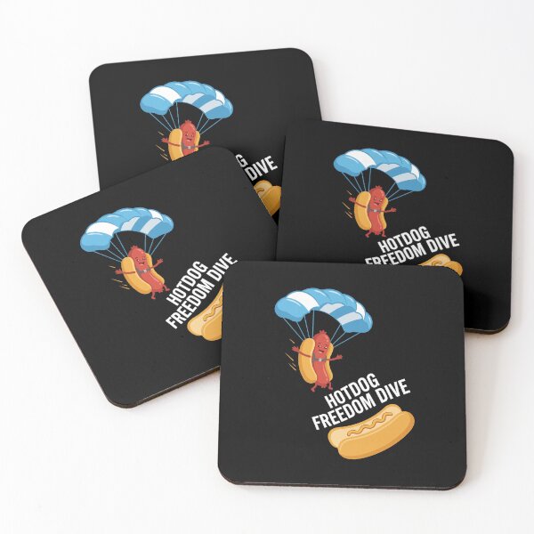 Item preview, Hotdog Freedom Dive Funny Skydiver Hotdog Fan Food Lover designed and sold by SofenArt.