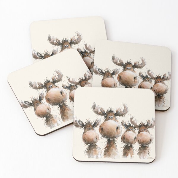Item preview, The Moose Family on Vacation BY SHiRLeY MacARTHuR designed and sold by Shirley MacArthur Art.