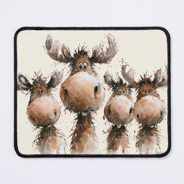 Item preview, The Moose Family on Vacation BY SHiRLeY MacARTHuR designed and sold by Shirley MacArthur Art.