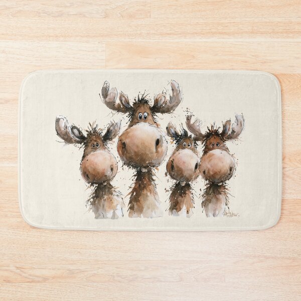 Item preview, The Moose Family on Vacation BY SHiRLeY MacARTHuR designed and sold by Shirley MacArthur Art.