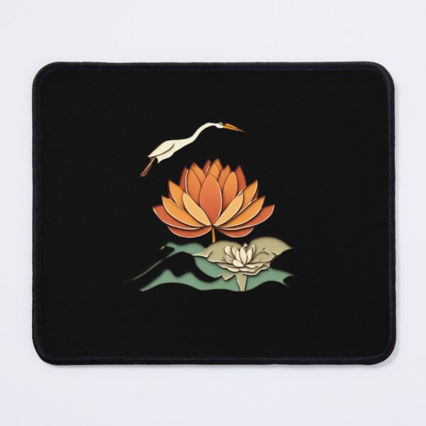 Item preview, Elysium Echoes | Crane, Lotus & Mountain 01 designed and sold by Shift-Bloom.