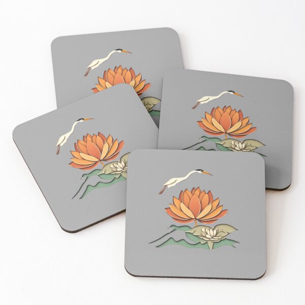 Item preview, Elysium Echoes | Crane, Lotus & Mountain 01 designed and sold by Shift-Bloom.