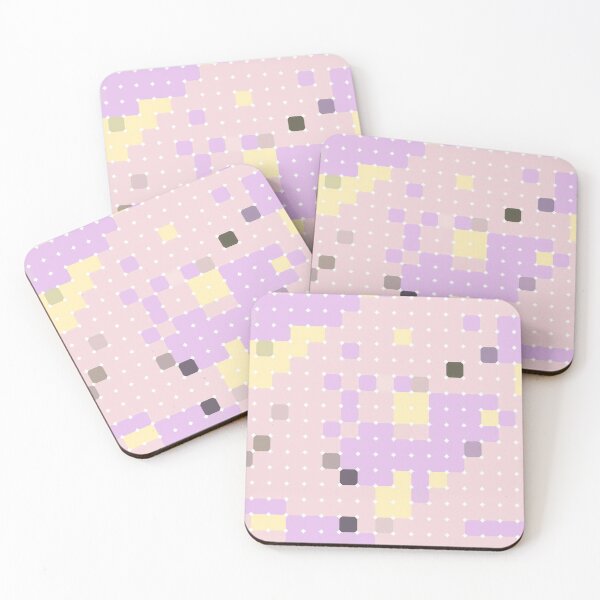 Item preview, Pastel Pixel Mosaic Grid designed and sold by The Mandala Oasis.
