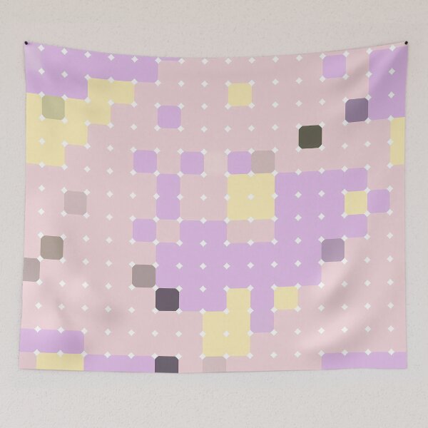 Item preview, Pastel Pixel Mosaic Grid designed and sold by The Mandala Oasis.