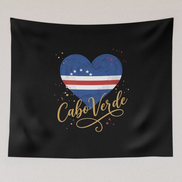Item preview, Cabo Verde Flag Heart Patriotism Cape Verdean Heritage designed and sold by SofenArt.