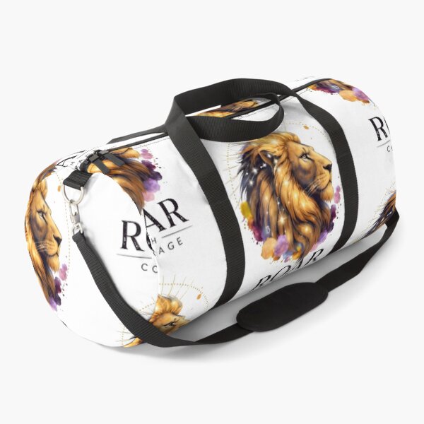 Item preview, Roar With Courage Leo Lion Watercolor Gold Art designed and sold by Zodiac Celestial Art.