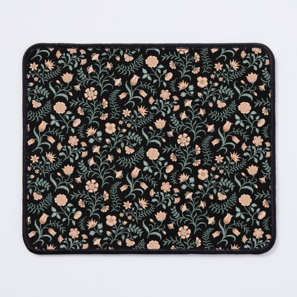 Item preview, Chintz garden 1 coral black designed and sold by EKP-design.