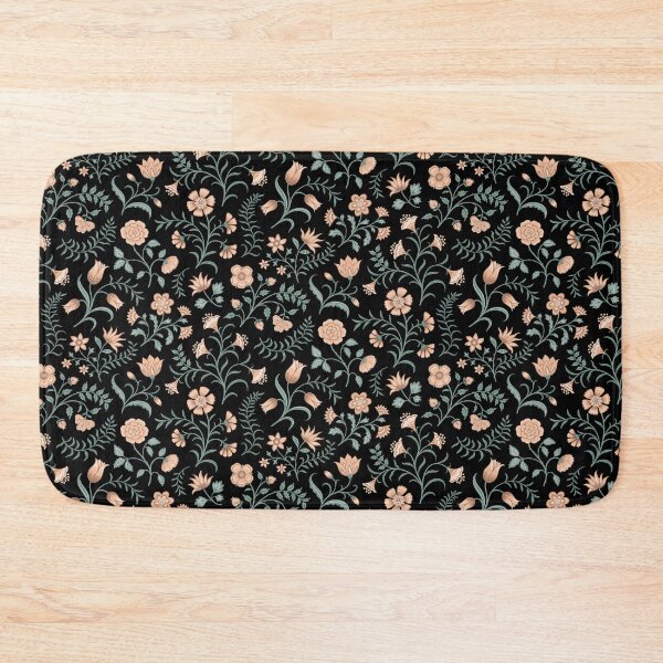 Item preview, Chintz garden 1 coral black designed and sold by EKP-design.