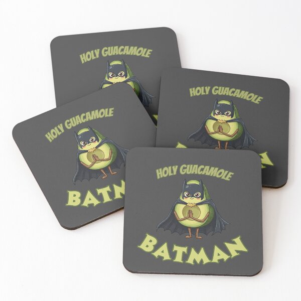 Item preview, Holy Guacamole Batman Avocado Illustration designed and sold by Bluebird Crafted Tee.