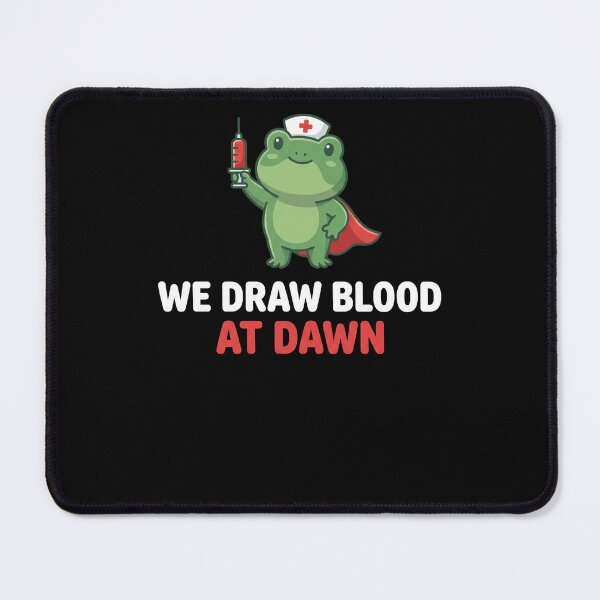 Item preview, We Draw Blood At Dawn Funny Nurse Phlebotomy Healthcare Worker designed and sold by SofenArt.