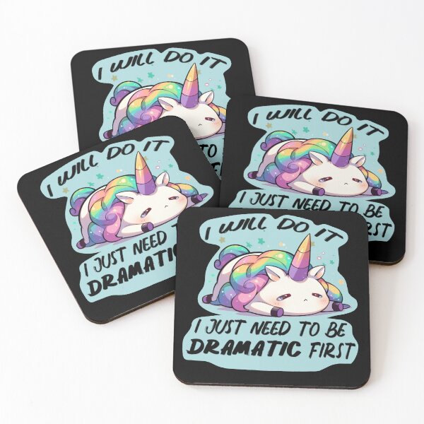 Item preview, I Will Do It I Just Need To Be Dramatic First Funny Unicorn Gift designed and sold by BrokenLabel.