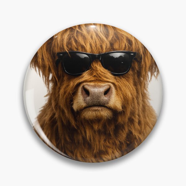 Artikelvorschau, Cool Highland Cow With Sunglasses entworfen und verkauft von BagFactoryUK.
