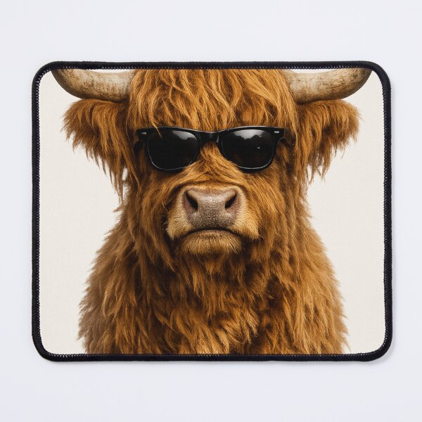 Item preview, Cool Highland Cow With Sunglasses designed and sold by BagFactoryUK.